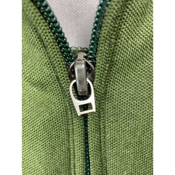 Y2K Quicksilver Jacket Green & White Track Full Zip Hoodless 2000s Size S/P - Picture 9 of 12